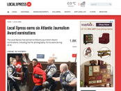 Local Xpress story about Atlantic Journalism Awards nominations