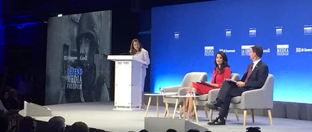 Freeland, Clooney, Hunt at media freedom conference